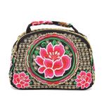 Joyfeelshop Vintage Etnik Stil El İşlemesi Moda Kadın Hobos Çoklu Çiçek Tarzları Nakış Etnik El Çantası Çapraz Çanta Kadın Tote Omuz Çantası Dekoratif Aksesuarlar Hediyeler, 1, L