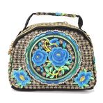 Joyfeelshop Vintage Etnik Stil El İşlemesi Moda Kadın Hobos Çoklu Çiçek Tarzları Nakış Etnik El Çantası Çapraz Çanta Kadın Tote Omuz Çantası Dekoratif Aksesuarlar Hediyeler, 4, L