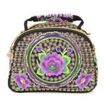 Joyfeelshop Vintage Etnik Stil El İşlemesi Moda Kadın Hobos Çoklu Çiçek Tarzları Nakış Etnik El Çantası Çapraz Çanta Kadın Tote Omuz Çantası Dekoratif Aksesuarlar Hediyeler, 8, L