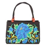 Joyfeelshop Vintage Nakış Moda Kadın Birden Fazla Stil Nakış Etnik El Çantası Çapraz Çanta Bayan Tote Omuz Çantası Dekoratif Aksesuarlar Hediyeler, 10, L, Sepetler