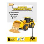 Joyfer 40 Mhz Uzaktan Kumandalı Full Fonksiyon Işıklı 1.24 Ölçek 6 Kanallı Oyuncak Dozer Kepçe İş Makinası