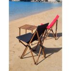 Joyfull Turtle Ahşap Kayın- Katlanır Kamp - Bahçe - Balkon Sandalyesi - Koyu Ceviz Iskelet - Siyah Kılıf - Siyah Çanta - Kolsuz Katlanır Sandalye