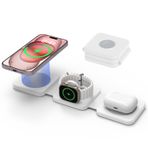 JoyGeek Magsafe için 3'ü 1 arada Kablosuz Şarj Cihazı: iPhone 15/14/13/12 Pro Max/Plus/Mini, Apple Watch Ultra 2/Series 9/8/7/6/5/4/3, AirPods Pro 3/2