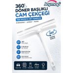JOYMOP 360° Döner Başlıklı Cam Silme Aparatı – Çekçek Cam Sileceği | Araç Camı, Duşakabin, Ayna ve Tezgah Için - 1 Adet