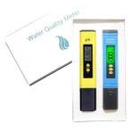 Joyne Ph Metre, 0.01 Yüksek Çözünürlük, 3'ü 1 Arada Tds + Ec Termometre, Içme Suyu, Akvaryum, Yüzme Havuzu, Spa İçin Su Test Cihazı (Yurt Dışından) - Sarı - Açık Mavi