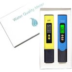 Joyne Ph Metre, 0.01 Yüksek Çözünürlük, 3'ü 1 Arada Tds + Ec Termometre, İçme Suyu, Akvaryum, Yüzme Havuzu, Spa İçin Su Test Cihazı (Yurt Dışından) - Sarı - Mavi