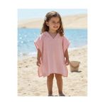 Joyous Mom Kids 2 Katlı Organik Muslin Kapüşonlu Panço – Bebek ve Çocuklar için %100 Pamuk Plaj ve Banyo Havlusu