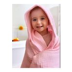 Joyous Mom Kids Dört Katlı Müslin Kapşonlu Bebek Çocuk Havlu Kundak Banyo Havlusu Pamuk Plaj Havlusu Panço 4 Katlı