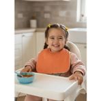 Joyous Mom Kids Pamuklu Sıvı Geçirmez Mama Önlüğü Bürümcük-Havlu Çift Yönlü Kullanım Önlük - Kiremit - Standart