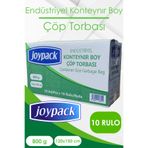 Joypack Endüstriyel Konteyner Çöp Torbası Rulo Başı 10 Adet, 10 Rulo - 800gr 120x150 Cm 240 Lt