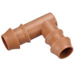 JOYPRO 20 Adet Damla Sulama Dikenli Dirsek Bağlantı Parçaları 1/2 "Boru (0.600" ID) - Damlama Dirsekleri (17mm) Damlama Yağmurlama Bahçe Çim Sistemleri için Sulama Boru Konnektörleri