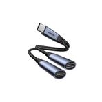 Joyroom Audio-Transfer Serisi 2'si 1 Arada Ses Adaptörü Type-C'den Çift Type-C'ye Dönüştürücü SY-C03