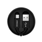 Joyroom S-m346 Uzatılabilir Mikro Hızlı Şarj Ve Data Kablosu Siyah