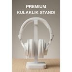 JoyShine Kulaküstü Kulaklık Standı 22 cm, Beyaz Masaüstü Oyuncu Kulaklık Tutucu