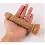 Joytoy Ince Parmak Penis Anal Vajinal Melez Renk Dildo Plug - Kahve Kum