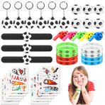 JOYUE 38 Parça Futbol Parti Çantası, Futbol Bummisi, Futbol Bileziği, Anahtarlık, Düdük, Çıtçıt Bilezik, Dövme, Pinata Dolgusu, Futbol Seti, Çocuk Doğum Günü Hediyesi