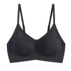 Joyunii Kadın Zero Feel Top Büstiyer Bralet Çıkarılabilir Pedli Süper Rahat Sütyen Modal, siyah, 8