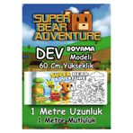 Joyygift SUPER BEAR ADVENTURE DEV BOYAMA BOYAMA RULO KAĞIT ETKİNLİK KAĞIDI BOYAMA KAĞIDI BÜYÜK BOYAMA
