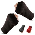 JPP Boks El Sargıları İç Eldiven Erkek Kadın, Yarım Parmak Elastik Bandajlar, Eldiven Altında Yumruk Koruması, Muay Thai, Kickboks, MMA, Dövüş Sanatları Hız Çantası Delme Eğitimi, 1 Çift, M