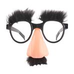 JPSDOWS Bıyıklı Gözlük - Kaş Bıyıklı Büyük Burun Gözlükleri | Parti, Cadılar Bayramı Çocuk Yetişkin Performansı için Fotoğraf Sahne Şakası Şekeri