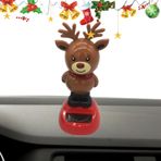 JPSDOWS Güneş Dansı Oyuncaklar Noel, Noel Güneş Dansı Şekil | Araba Güneş Enerjili Sallanan Oyuncak,Noel Dans Oyuncakları, Araba İşyeri Ev Masası Dekoru için Şekil Sallayarak