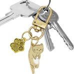 JPSDOWS Kedi Anahtarlık, Kedi Anahtarlık Charm'ı - Kedi Yavrusu Evcil Hayvanlar Charm Kolye - Kedi Yavrusu Evcil Charm Kolye, Komik Karikatür Yavru Kedi Estetik Anahtarlık, Erkekler için Zarif Yaratıcı Takı Ç