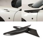 JQUAL Toyota 86 için Subaru BRZ 2012-2020 araba yan hava çıkışı çamurluk Fin havalandırma Trim kapak dekorasyon çıkartmalar oto dış aksesuarları