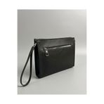 JR Boutique Erkek El Çantası Çift Fermuarlı Suni Deri Organizer Portföy Clutch Çanta-Siyah