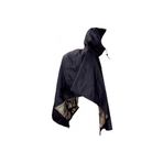 JR Gear Hafif Su Geçirmez Siyah Panço Yağmurluk