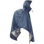 Jr Gear Unisex Yağmurluk Hafif Su Geçirmez Panço Büyük Boy, Siyah, Tek Beden, S, M, L Veya Xl