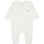 Jrmori Boydan Çıtçıtlı Basic Tulum - Beyaz - 1,5 - 2 Yaş