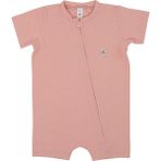 Jrmori Boydan Fermuarlı Basic Kısa Tulum - Pembe - 9 - 12 Ay