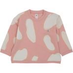 Jrmori Omzu Çıtçıtlı Bulut Baskılı Sweatshirt - Pembe - 3 - 6 Ay