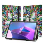 JRTAL Lenovo Tab P11 Pro 2. Nesil ile uyumlu, Slim Fit Folyo PU Deri İnce Koruyucu Kılıf Kap Kılıf Çanta Lenovo Tab P11 Pro (2. Nesil) TB132FU 11.2" Tablet için - Love Tree
