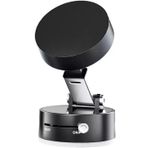JS02 Asla Bırakmayan Kilit Vakum Ile Tutucunun Düşmesine Son !!!! Süper Mıknatıslar Ile Harika Tutuş Bütün Cep Telefonları Navigasyonlar ve Tabletler Için Araç Tutucu Masaüstü Stand (Siyah)