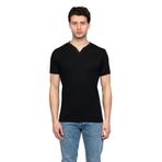 JSCO Hscstore Erkek V Yakalı Basic Siyah Tişört - 8401