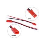 Jst Kablo Erkek Disi Cift 10Cm 100Mm Model Ucak Helikopter Robot Lipo Lityum Lion Pil Aku Baglanti