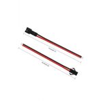 Jst Sm Kablo Erkek Disi Cift 15Cm 150Mm Model Ucak Helikopter Robot Lipo Lityum Lion Pil Aku Baglanti Kablosu