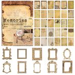 JSTHHTT 60 yaprak Vintage Scrapbooking kağıdı, 10 yaprak fotoğraf çerçevesi, koleksiyon defteri, kart dekorasyonu, koleksiyon defteri aksesuarı, birçok desenli eski kağıt, günlük, not defteri, kendin