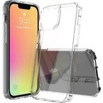 JT Berlin Pankow-Clear Apple iPhone 13 Mini için Koruyucu Kılıf Şeffaf (Darbe Emici TPU Çerçeve, Çizilmeye Dayanıklı Akrilik Cam Arka Kısım, Parmak İzi Önleyici Kaplama)