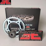 JT ZİNCİR DİŞLİ SETİ YAMAHA WR R X 125cc ZİNCİR: JT-428ORING Gold-134 ÖN-ARKA DİŞLİ: JT14T-53T 2009-2015