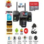 Jtech O-Kam OK-204PLUSW (3mp+3mp+3mp) 9mp Wi-Fi 3 Lens Çakarlı Alert 1 Ptz Akıllı Kamera - 128gb SD Kart