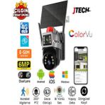 Jtech O-Kam Pro 7015 3mp+3mp 6mp 4g Sim Kartlı Solar Panelli Dijital Zoom 2lens 1ptz Akıllı Kamera - SD Kart Yok