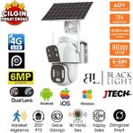 Jtech X-22 3mp+3mp 6mp Aov E-Sim 4g 1xsolar 2 Kameralı 1 Ptz Akıllı Kamera - SD Kart Yok