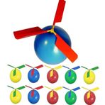 JTLB Balon helikopter oyuncağı, 10 adet, erkek ve çocukları için uçan oyuncak, rastgele renkler, parti hediyesi (turuncu)