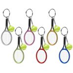 JTLB Tenis kek süslemeleri yenilebilir tenis 16 × 5 × 5 6 adet Mini anahtarlık kolye simülasyon tenis ve raket modeli çanta asılı dekorasyon