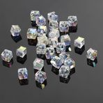 JTZYM 65-95 ADET 5.5-8MM Renkli Yönlü Kristal Cam Boncuklar, Bilezik Yapımı için DIY El Sanatları Boncukları, Kolye Oluşturma, Küpe Tasarımı