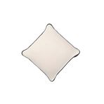 Ju Yaratıcı Tasarım Biyeli Kırlent Yastık Kılıfı Ekru Rengi 50X50
