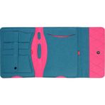 Ju Yaratıcı Tasarım Keçe Tablet Çantası Organizer Apple Samsung Hometech Asus Casper Lenovo Tüm Markalara Uyumlu - Mavi - Pembe