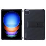 Juaupepo Yumuşak silikon kılıf Xiaomi Pad 6S Pro 12.4 inç (2024 sürüm), Kickstand ile darbeye dayanıklı koruyucu kapak kalınlaşmış Cornors çocuklar kadınlar erkek dostu